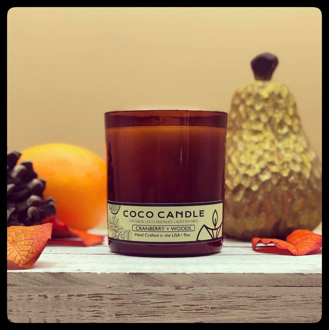 Cranberry + Woods Coconut Wax Candle Coco Candle